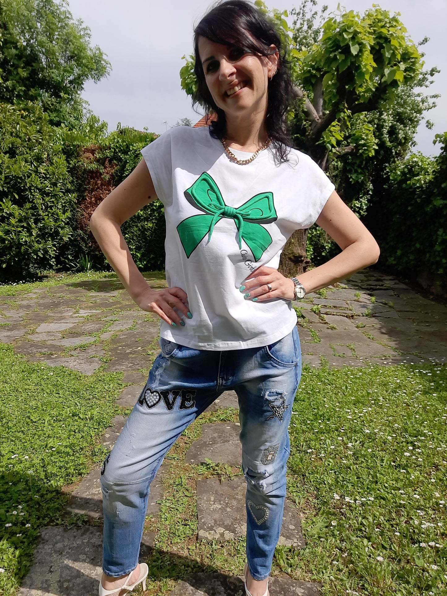 T-shirt Alternativa Fiocco Verde