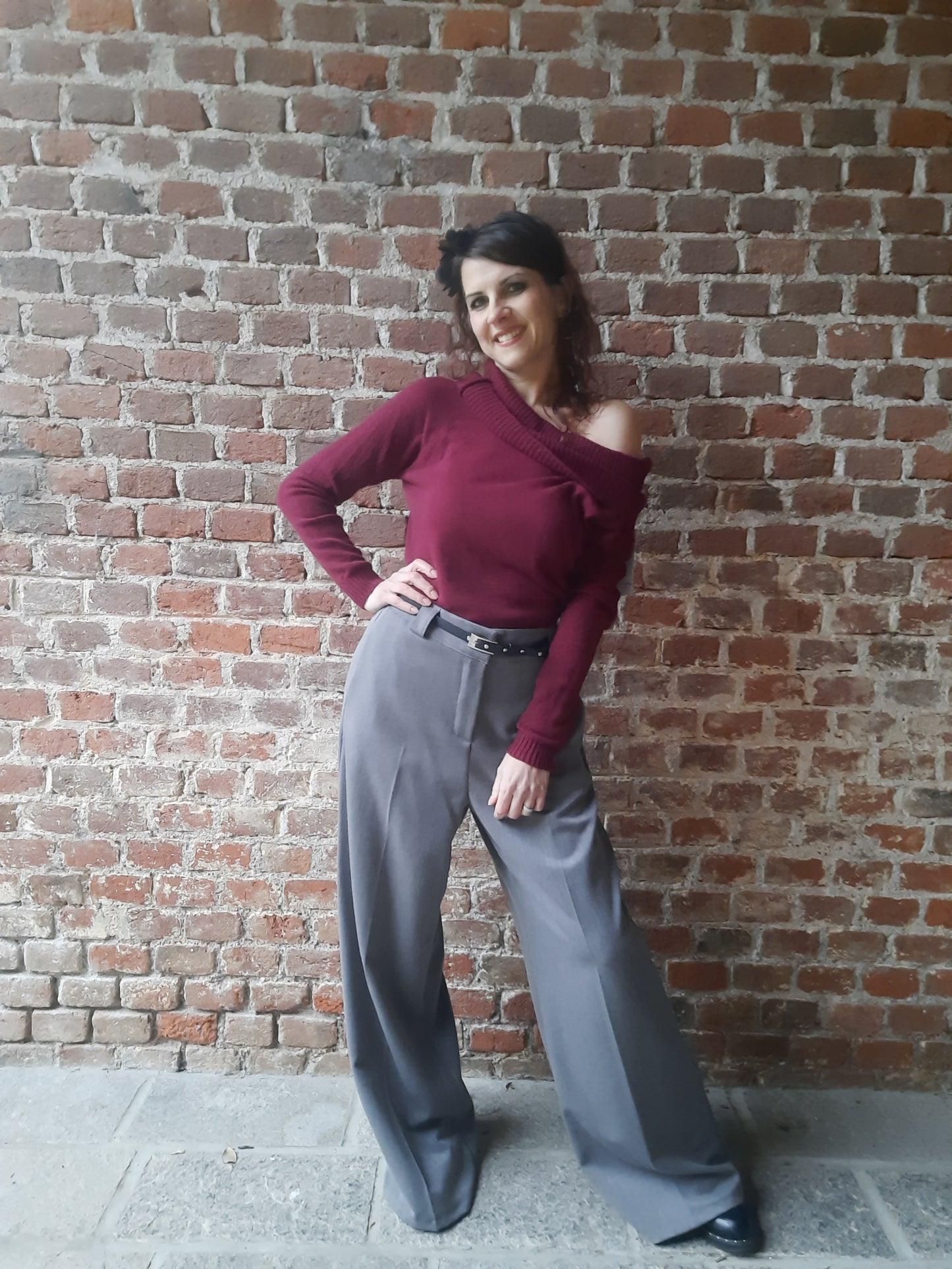 Maglioncino Barca Bordeaux