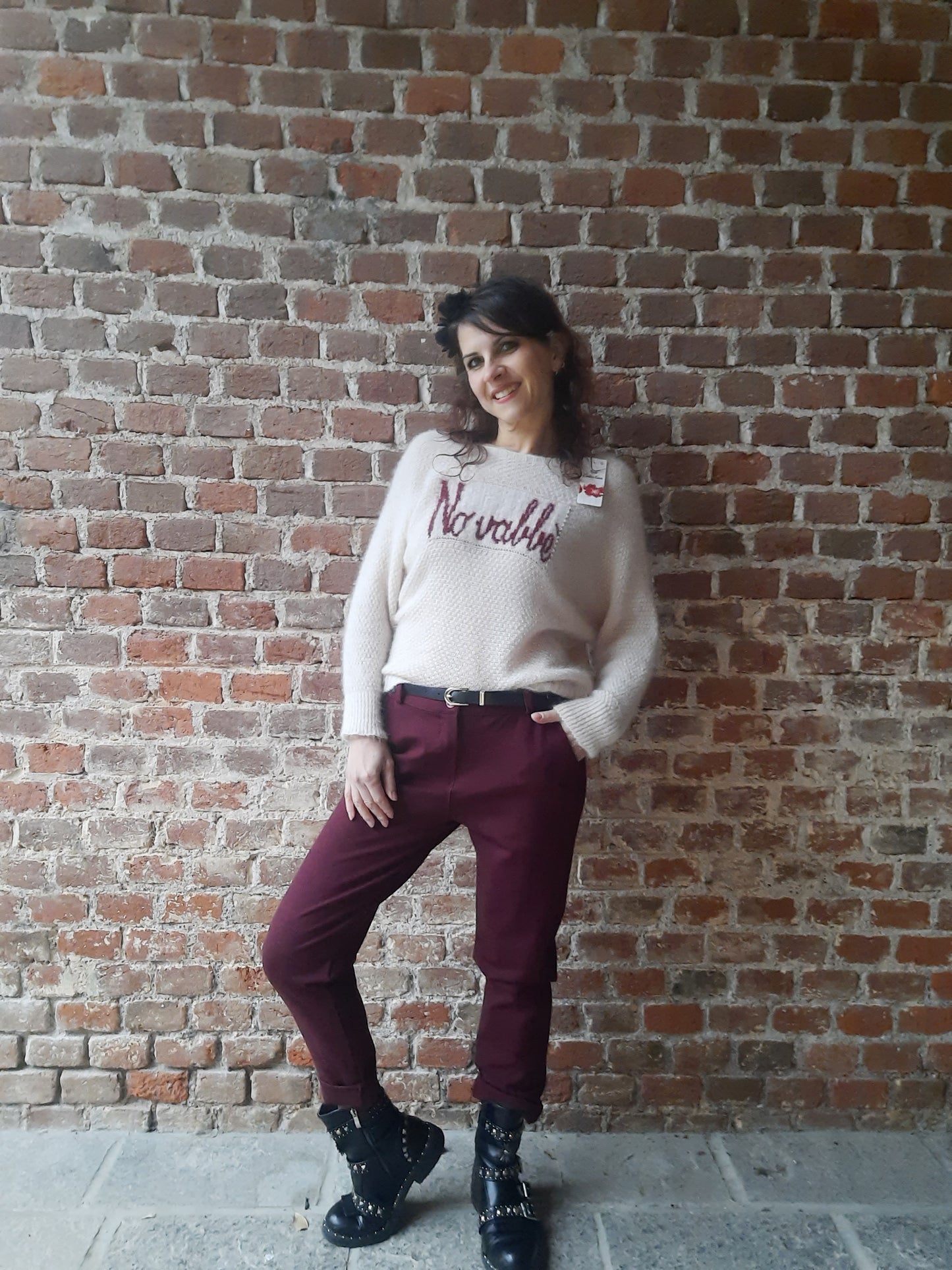 Pantalone Adele Bordeaux