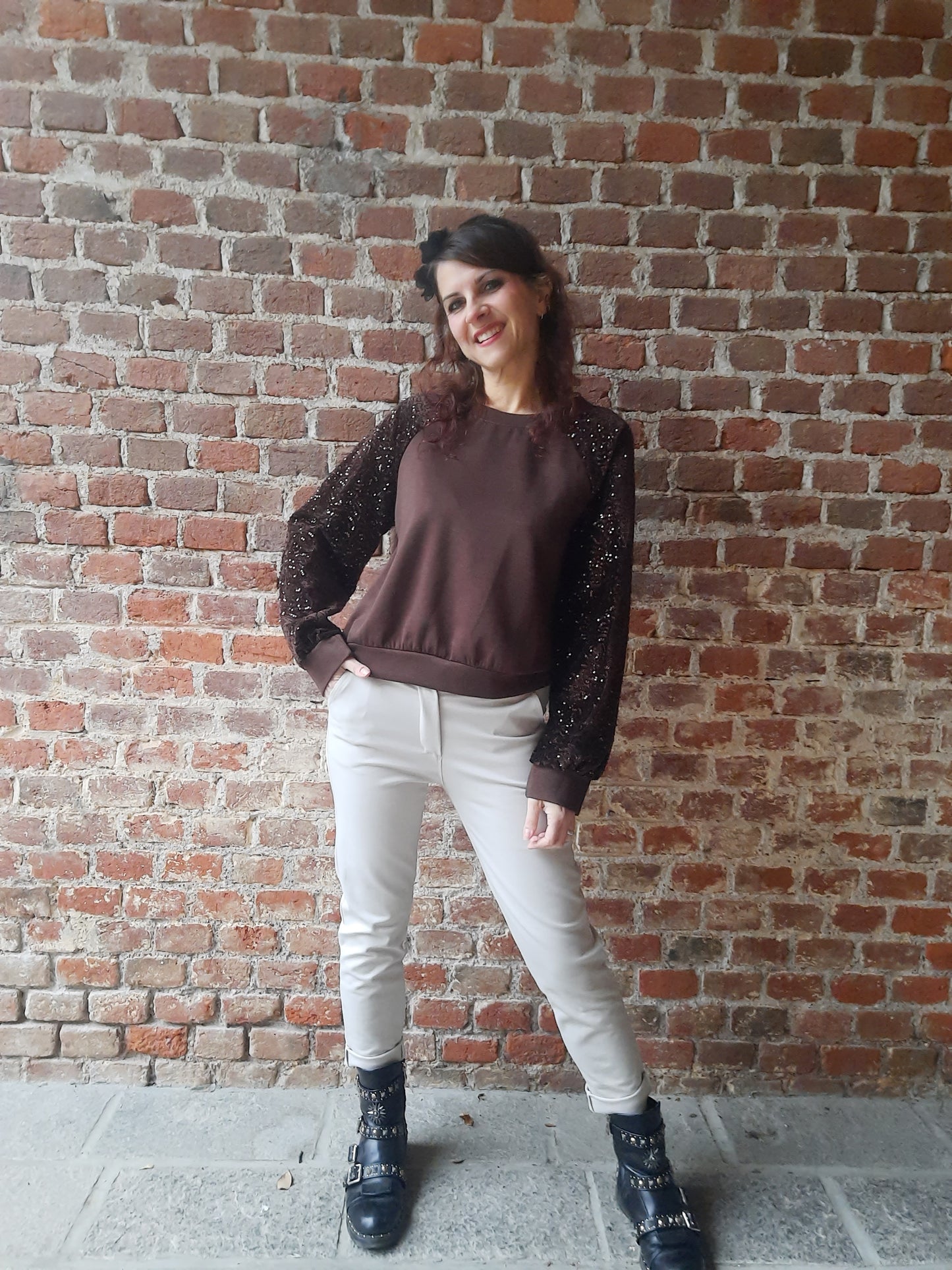 Felpa Luce Cioccolato