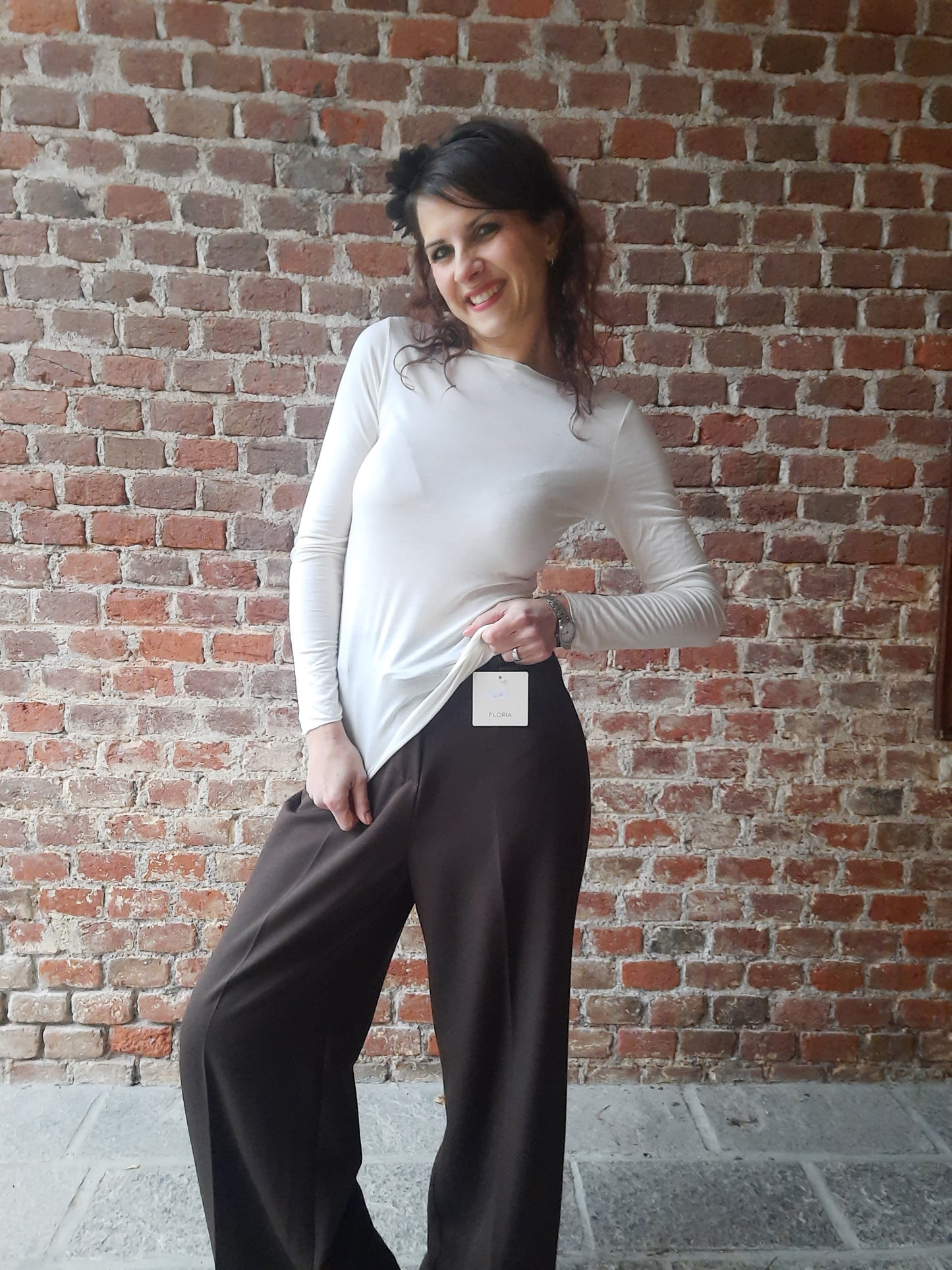 Maglia Cashmerina Panna