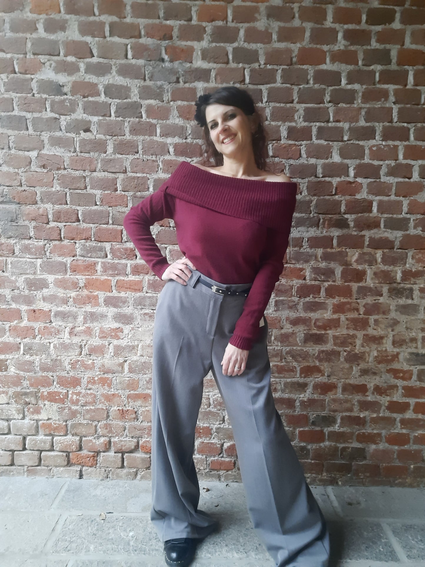 Maglioncino Barca Bordeaux