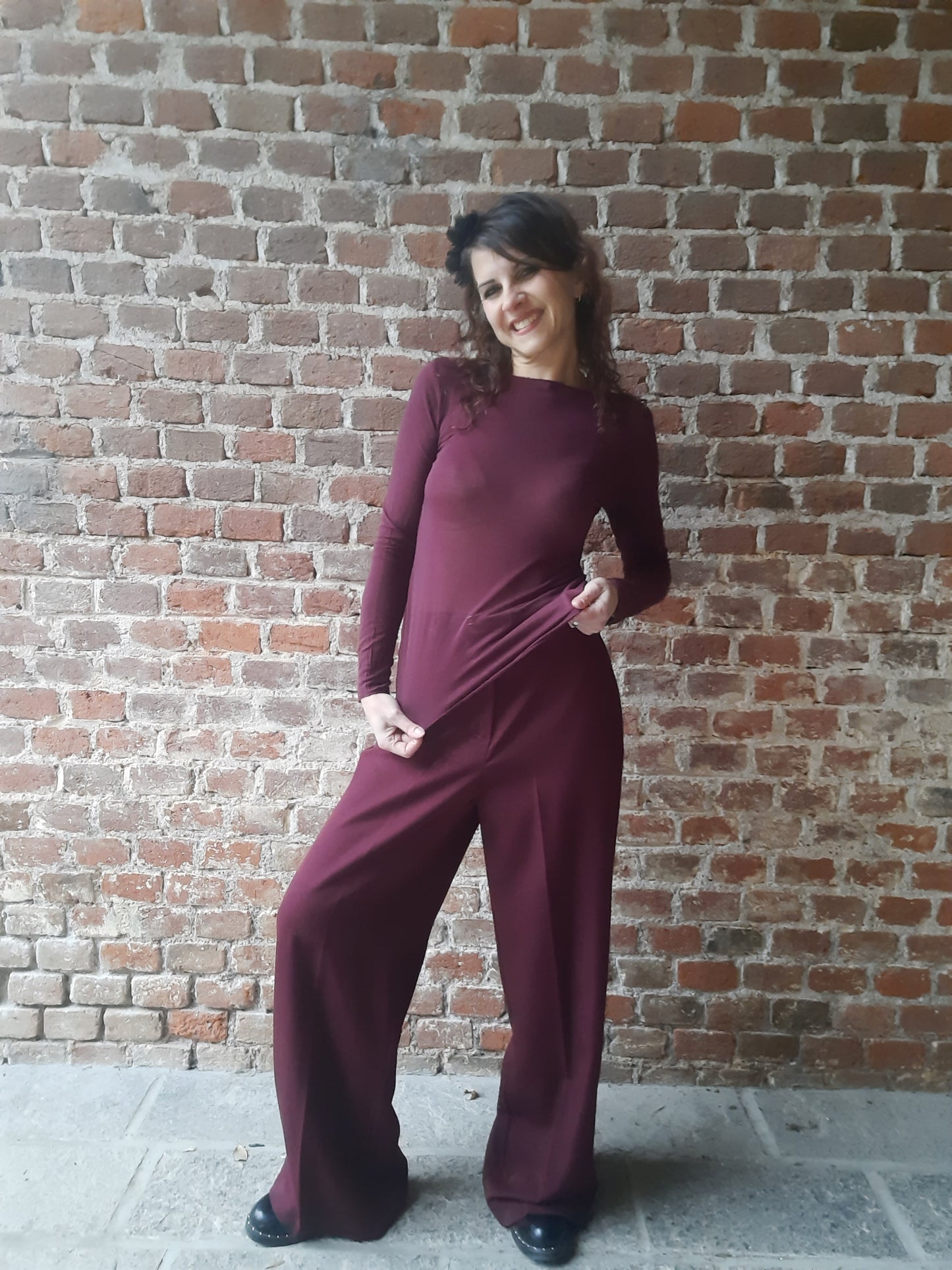 Maglia Cashmerina Bordeaux