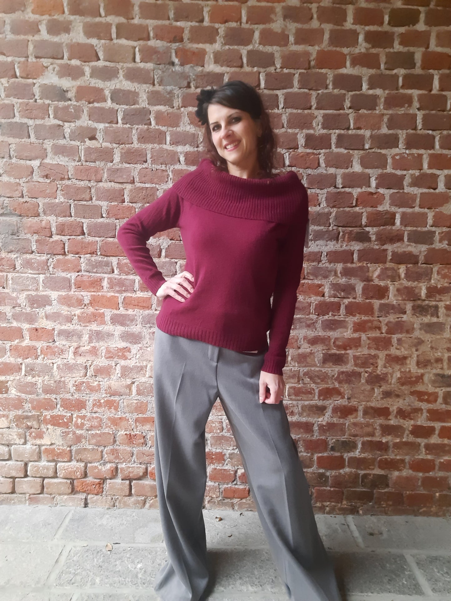 Maglioncino Barca Bordeaux