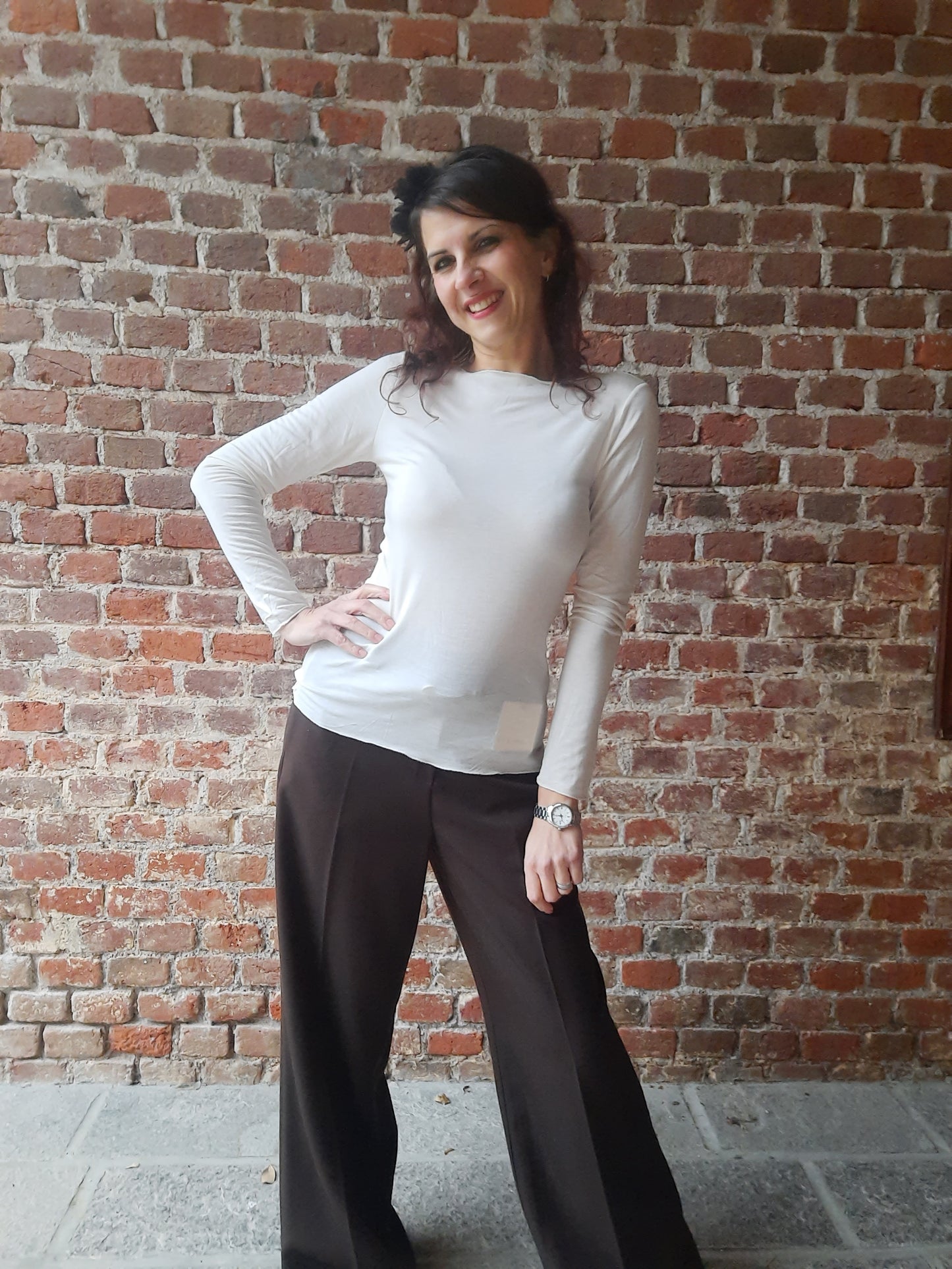 Maglia Cashmerina Panna