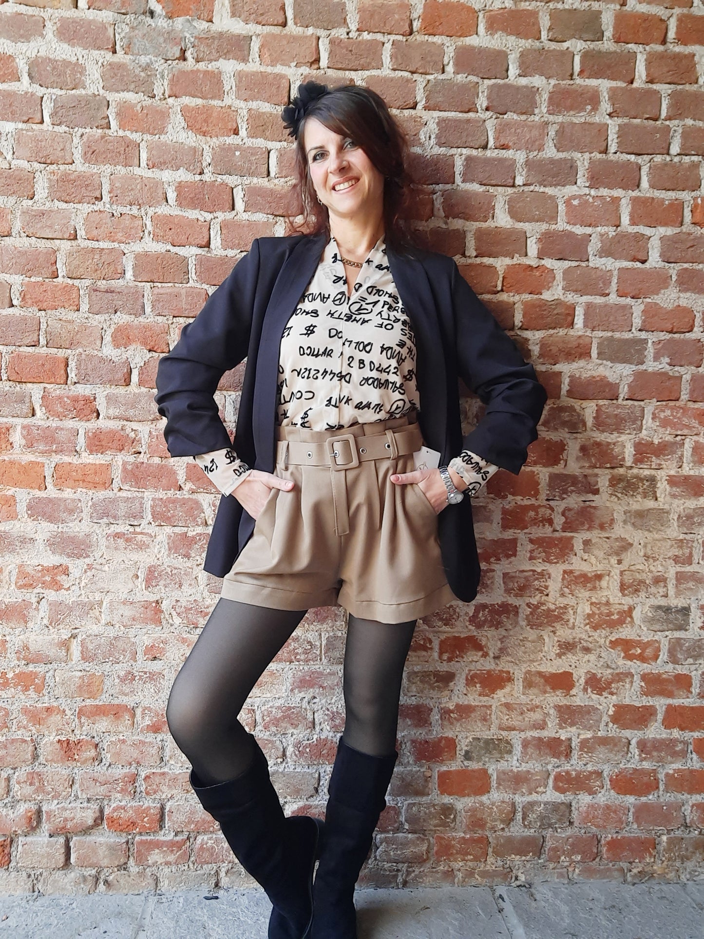 Pantaloncino Emily Caffelatte