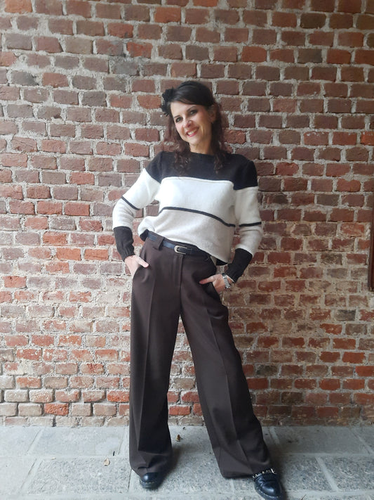 Maglione Giulia Marrone