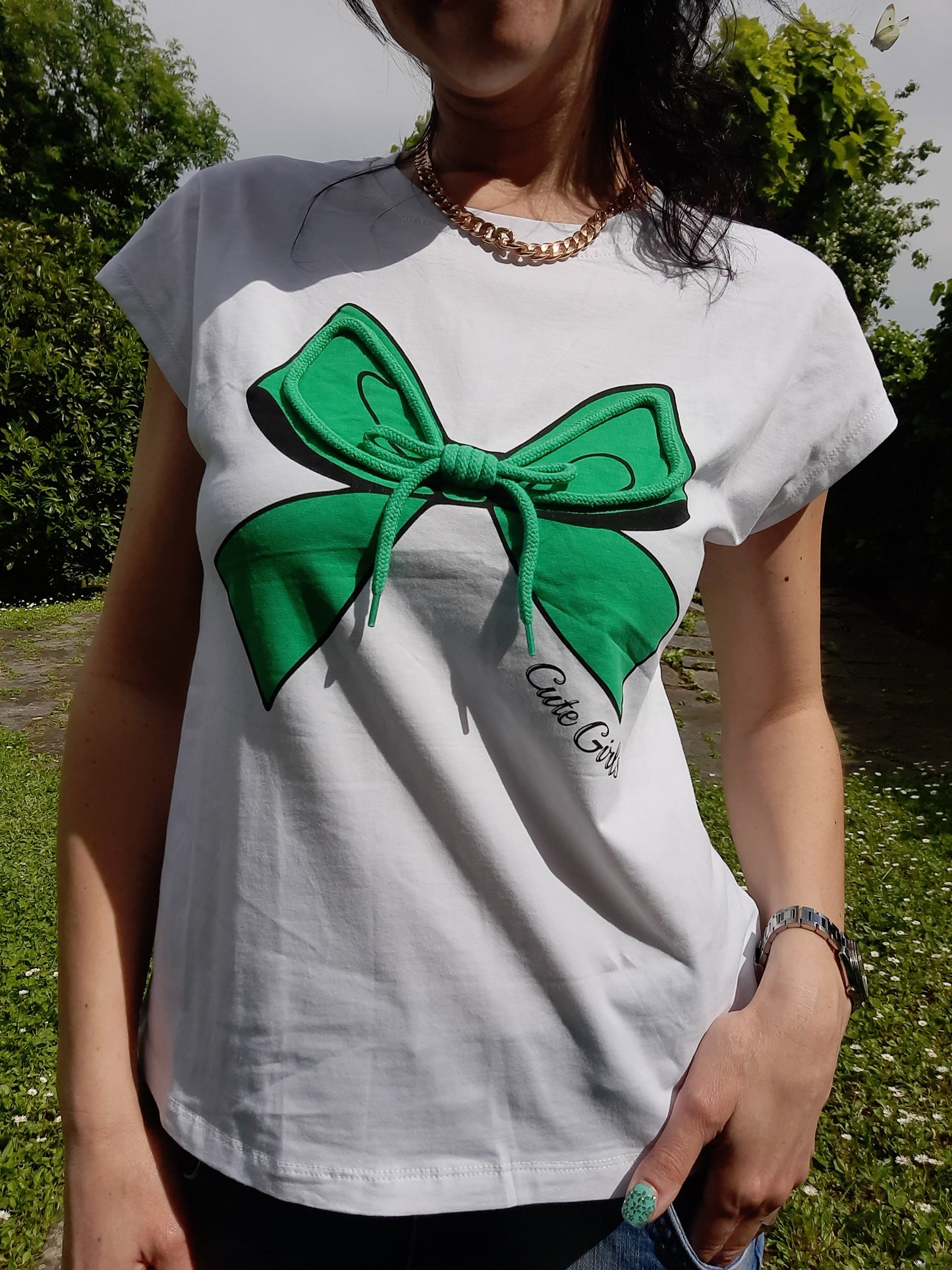 T-shirt Alternativa Fiocco Verde