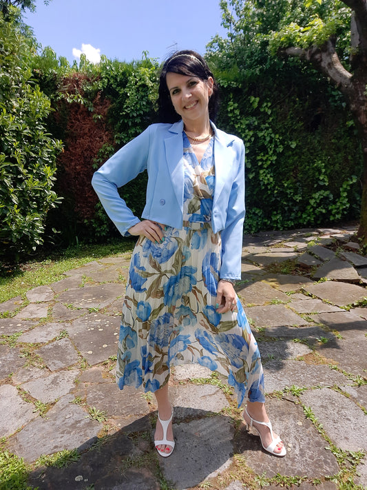 Blazer Crop Celeste