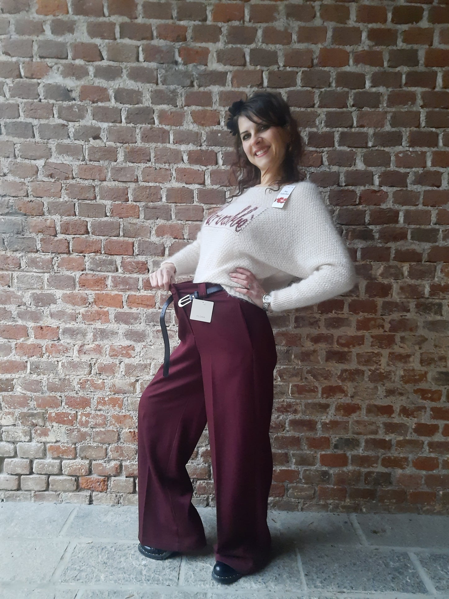 Pantalone Kate Bordeaux