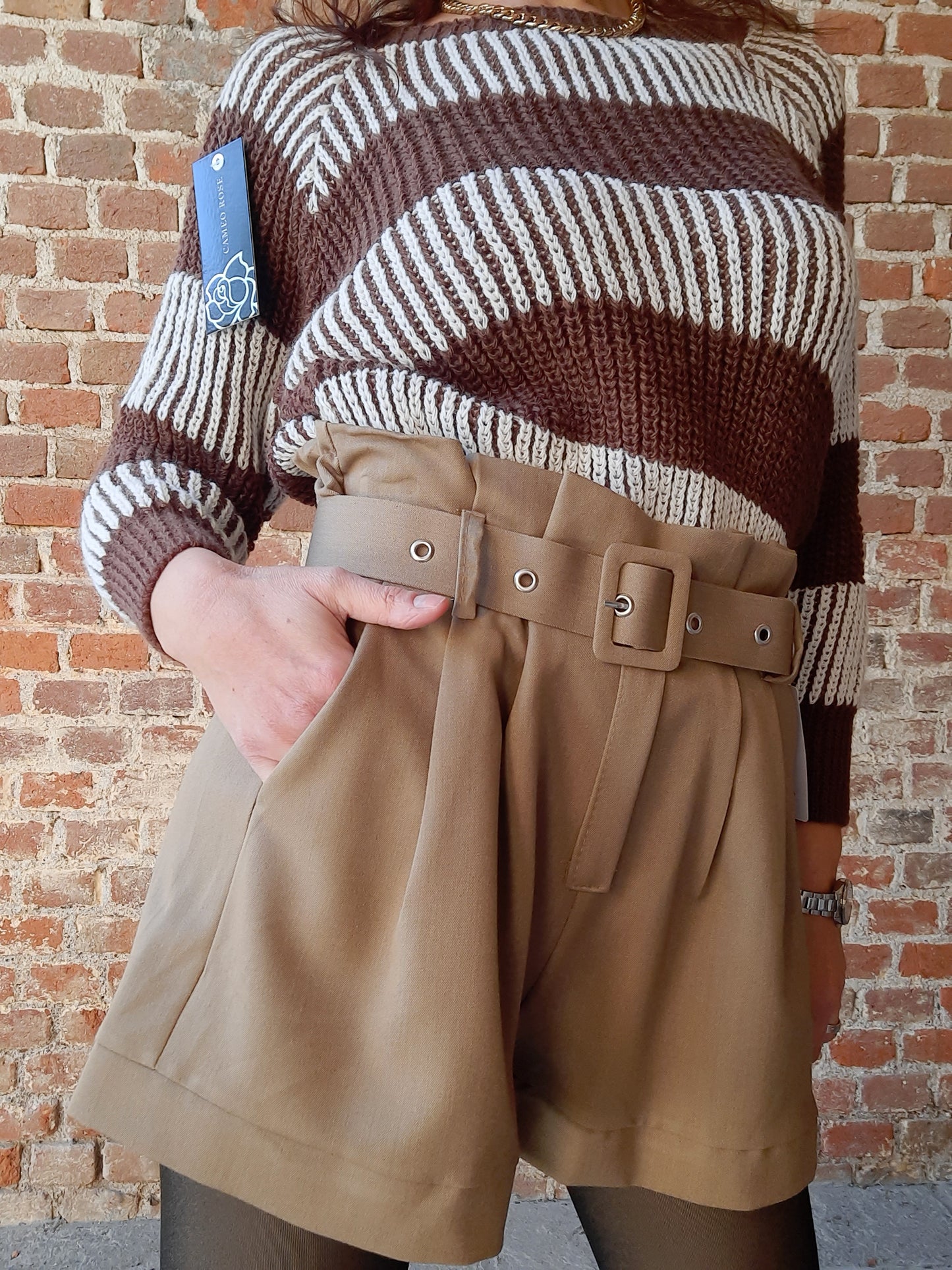 Pantaloncino Emily Caffelatte