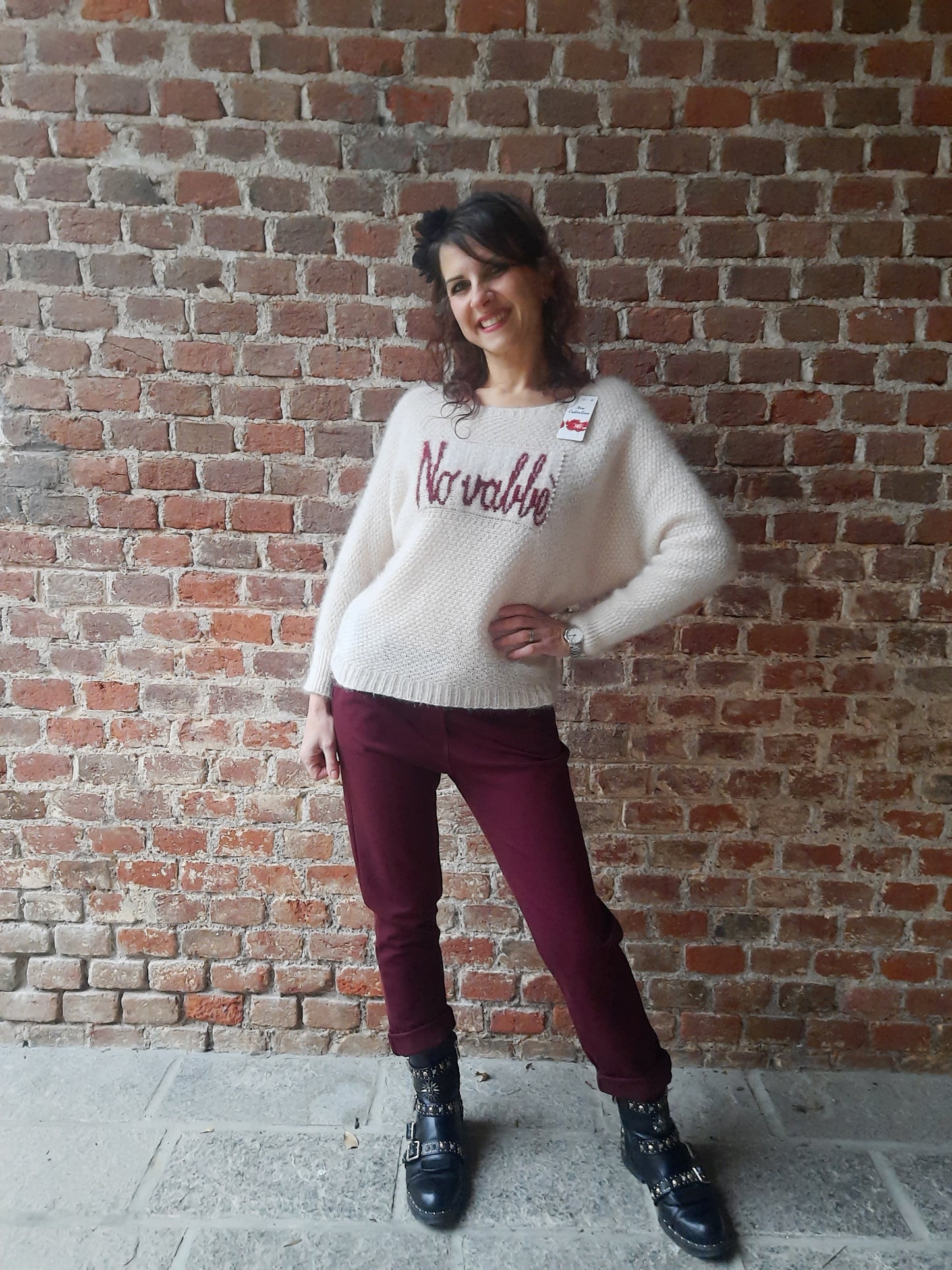 Maglioncino No Vabbè Panna