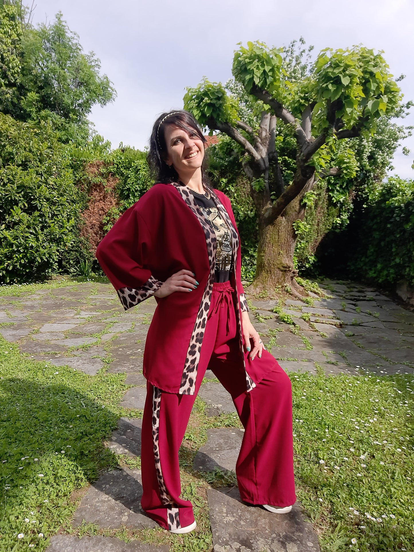 Completo Soft Leo Bordeaux