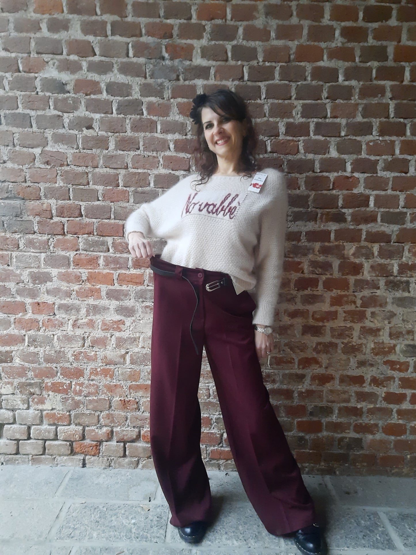 Pantalone Kate Bordeaux