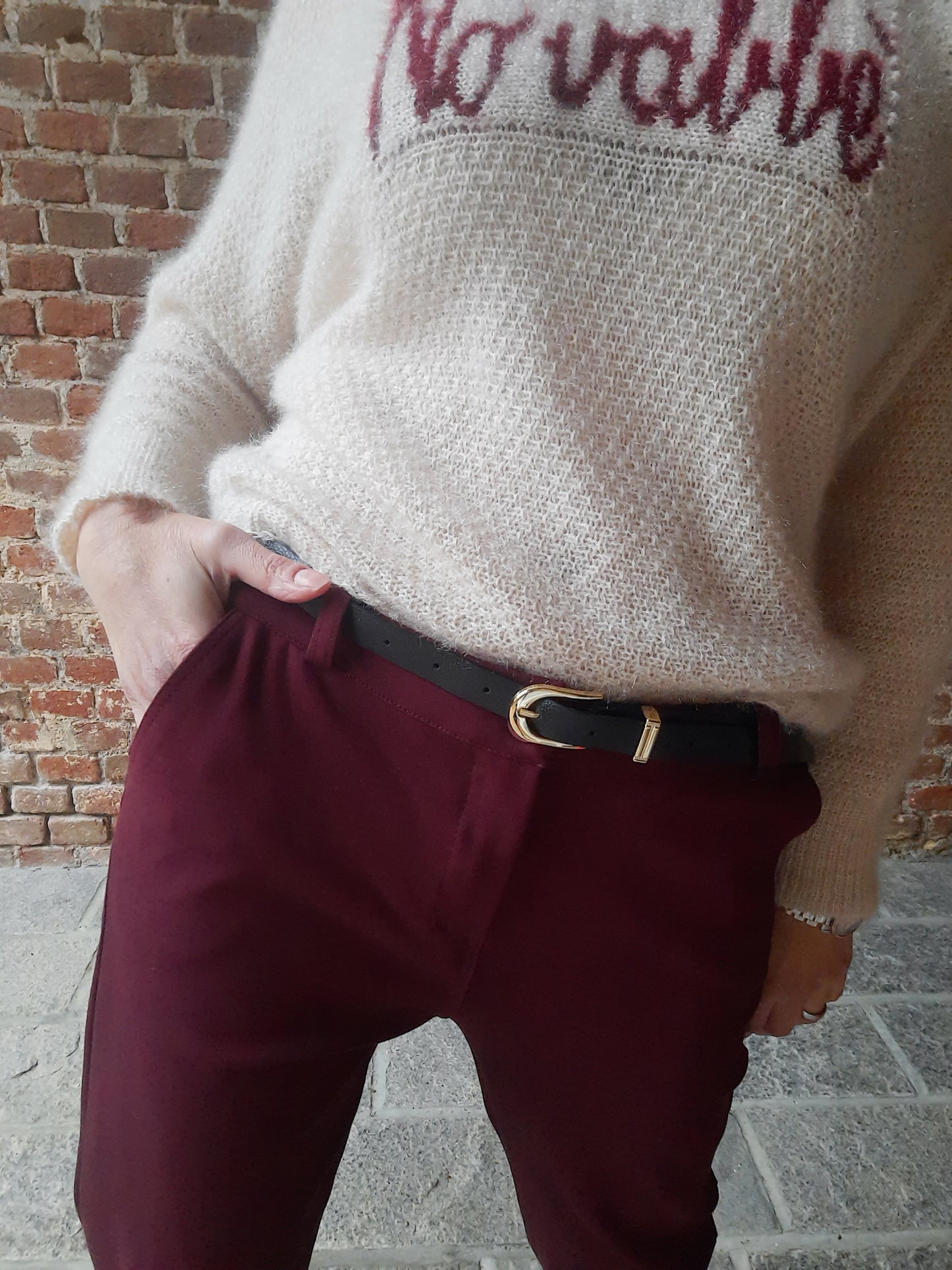 Pantalone Adele Bordeaux