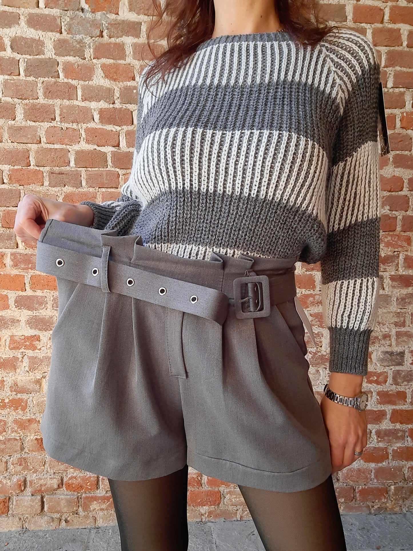 Pantaloncino Emily Grigio