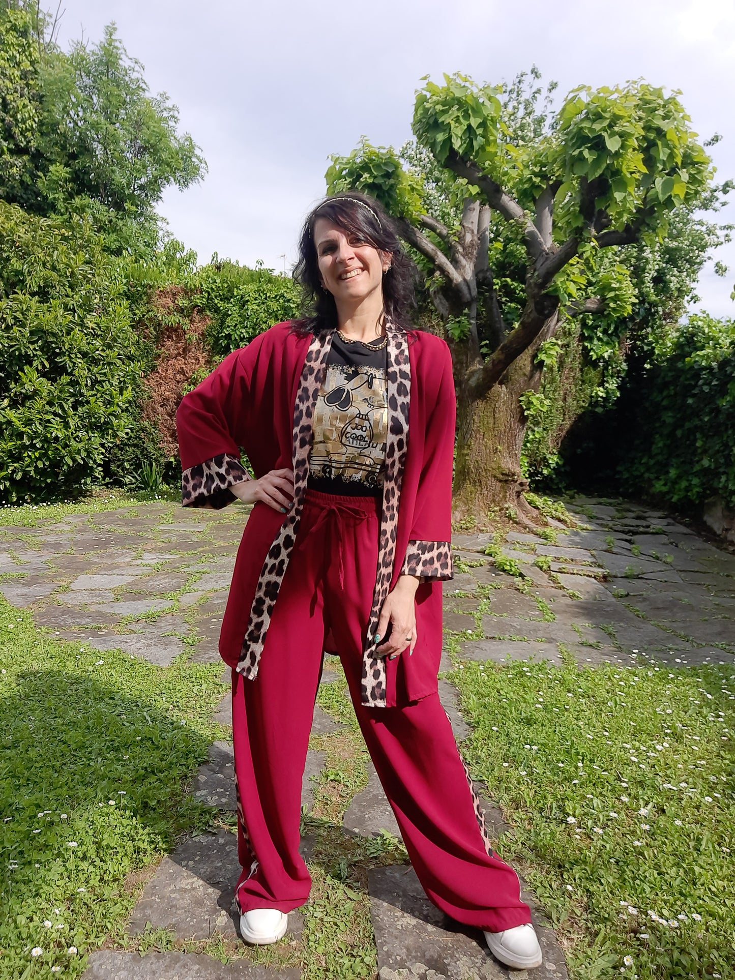 Completo Soft Leo Bordeaux