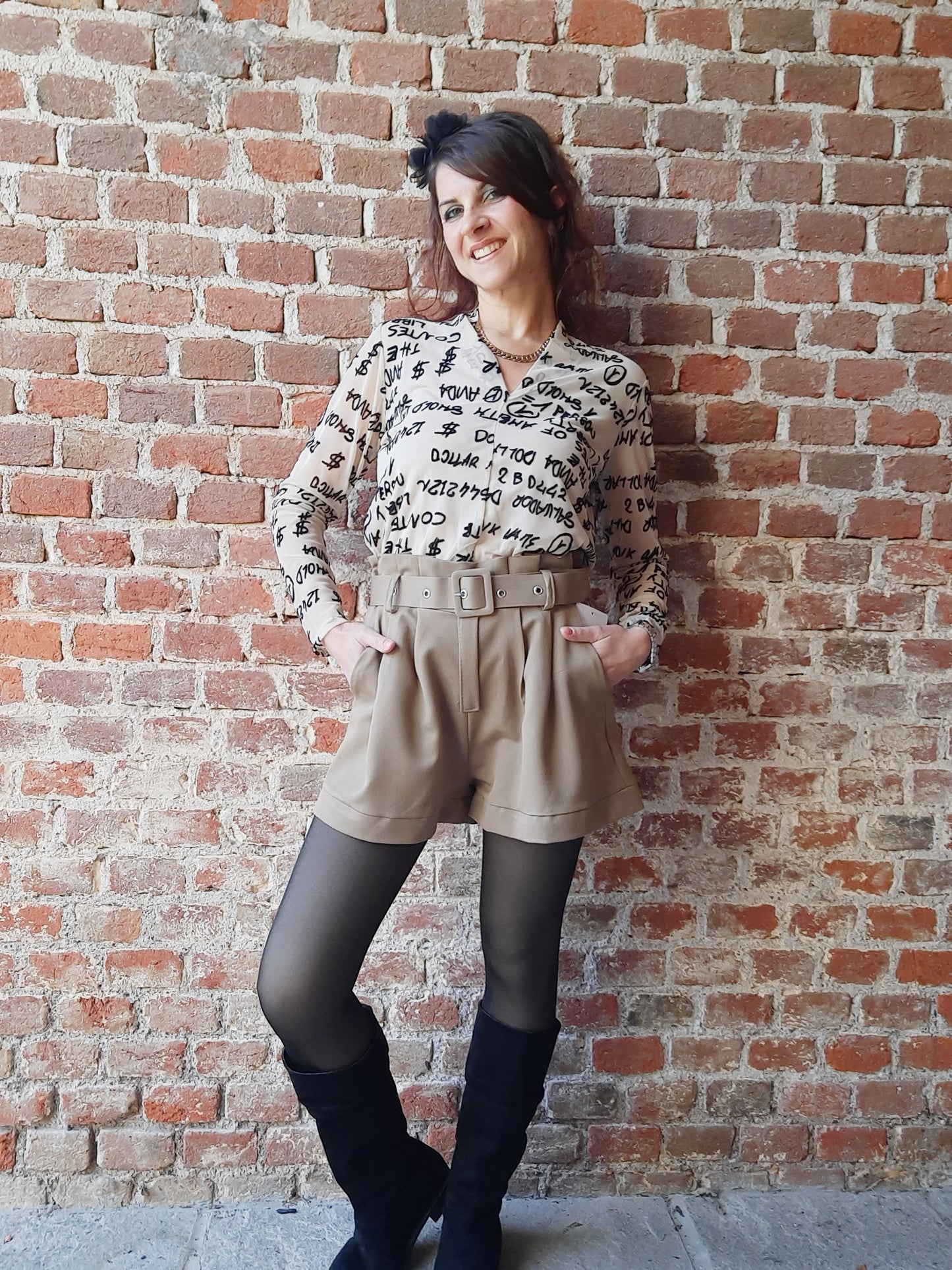 Pantaloncino Emily Caffelatte