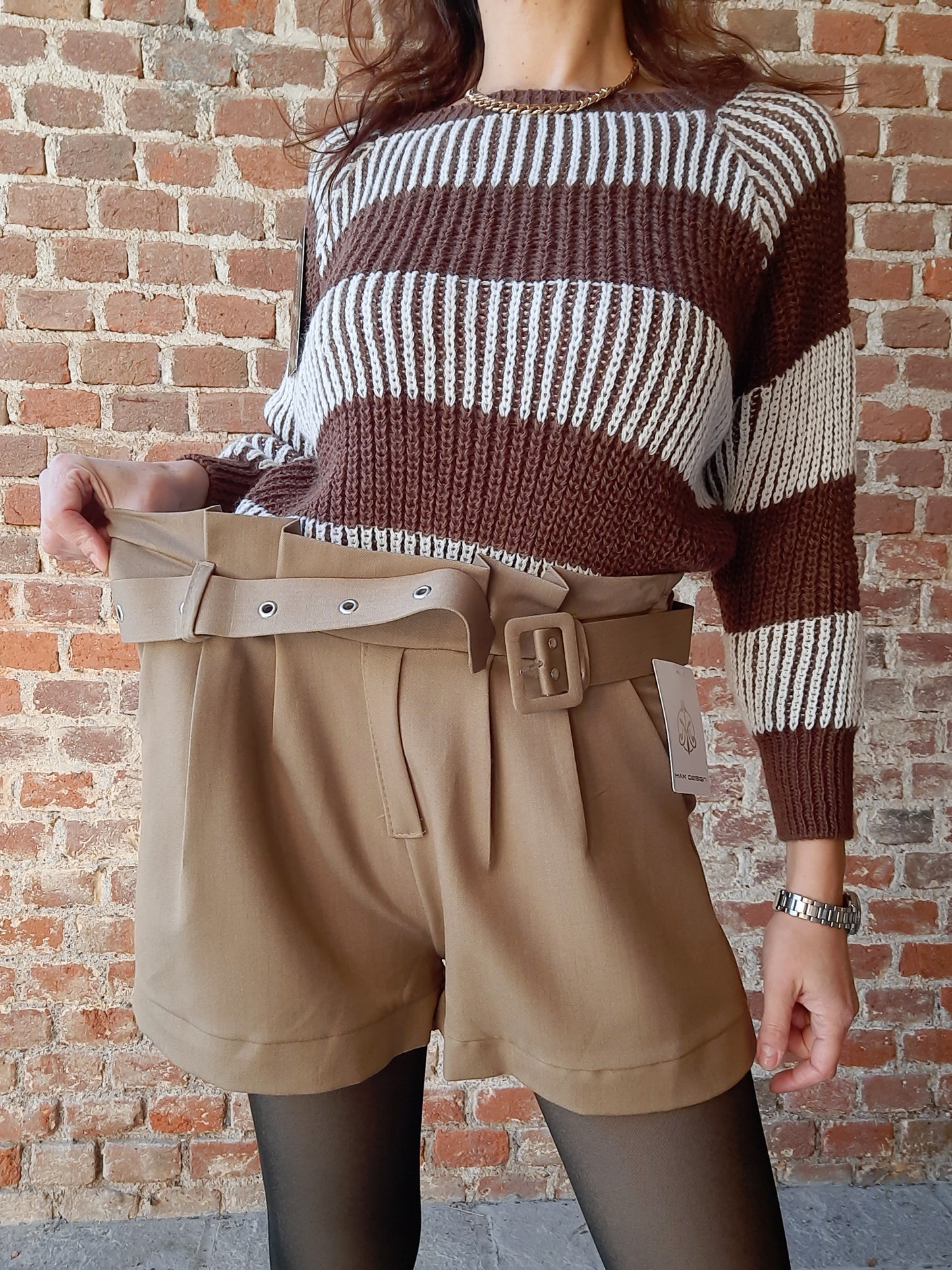 Pantaloncino Emily Caffelatte