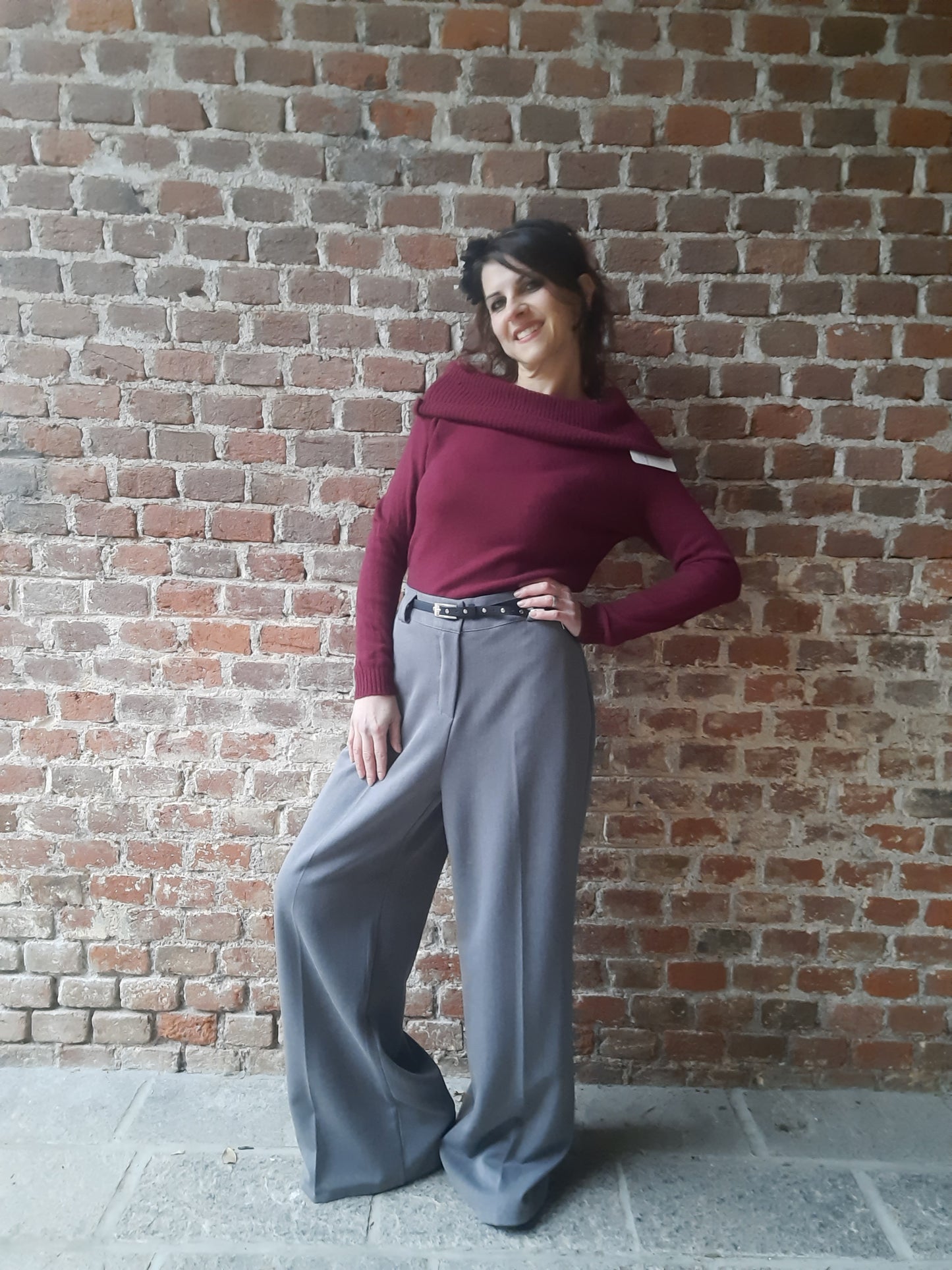 Maglioncino Barca Bordeaux